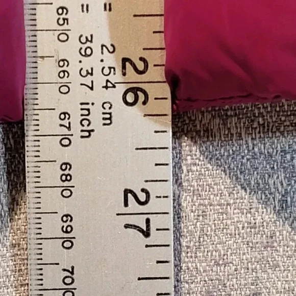 Lands'  End Hot Pink/Purple 80% Down Puffer Vest in Size XL 18-20 - Picture 11 of 11